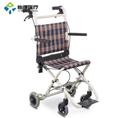 China Handicapped Manual Lightweight Travel Wheelchair Price for sale