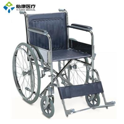 China Foshan Luxury CE Approved Chrome Steel Hospital Wheelchair for sale