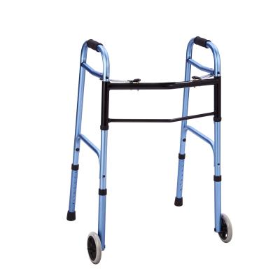 China Aluminum Alloy Rolling Aluminum Foldable Walker for sale