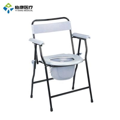 China Best Price Manual Folding Patient Plastic Portable Toilet Chair for sale