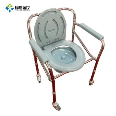 China Best Home Care Hot Selling Price Folding Commode Plastic Portable Wheelchair for sale