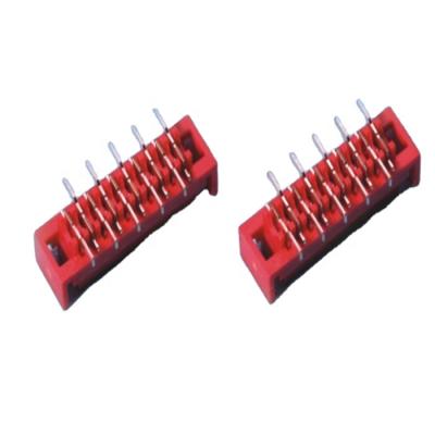 China Red PCB IDC Socket Connector With Micro Ears Match Connector for sale