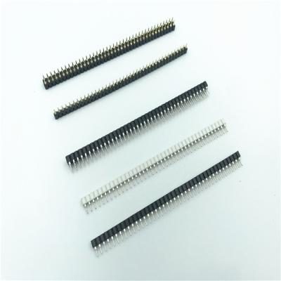 China PCB 2.54mm 1*40 / 2*40 SIP IC Socket Connector Machine Pin for sale