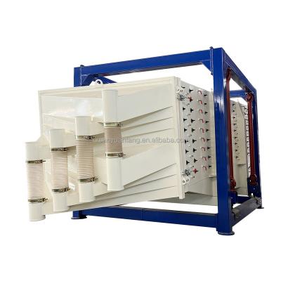 China Sand Sieving Ceramic Sand industrial Swing Sieve Machine Carbon Steel Rectangular Gyratory Sifter Square Tumbler Vibrating Screen for sale