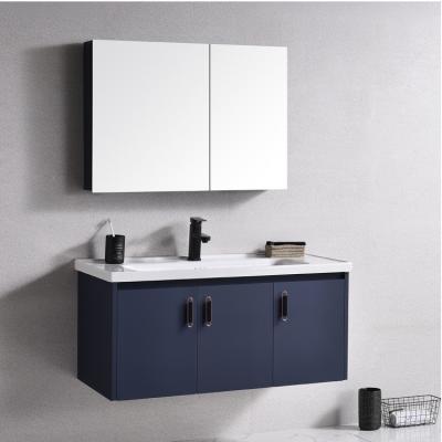 China 555 Modern Bathroom Vanity Cabinet Bathroom Furniture Waterproof Vanity Cabinet Sink and Cabinet Combined with Mirror for sale