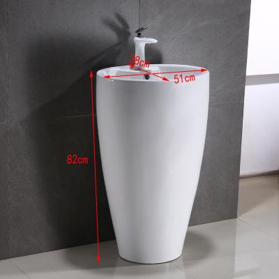 China High Quality Wash Basin Bathroom Pedestal Sink Easy Clean Hand Wash Basin With Factory Price Customized for sale