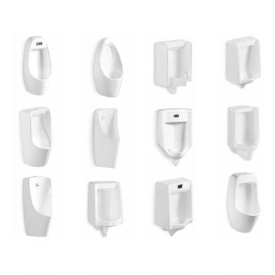 China Ceramic Sanitary Sensor Urinal Bathroom Ware WC Urinal Men Pissing Wall Recessed Urinal Floor Mounted Urinals for sale