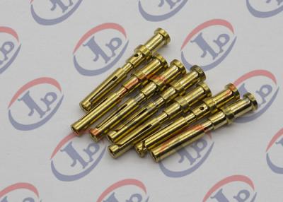 China Swiss Fininshing Turning Brass Female Pin , Brass Precision Machined Parts  for sale