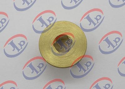 China CNC Turning Brass Nut 0.717 In Outer Diameter With Hex Hole High Strength for sale