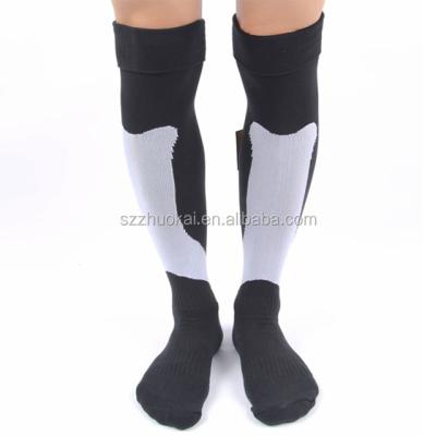 China Breathable Custom Logo Mens Over The Knee Soccer Socks Athletic Soccer Socks for sale