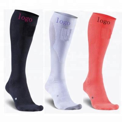 China Breathable Custom Nylon High Knee Motion Compression Socks for sale