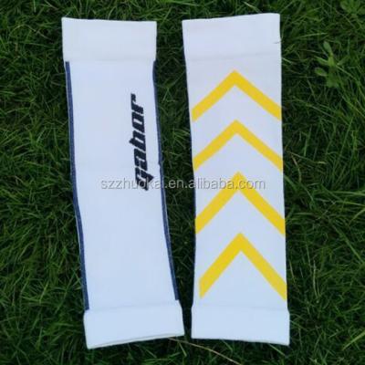 China Nylon Spandex Custom Logo Compression Calf Leg Brace Sleeves For Outdoor Sport for sale