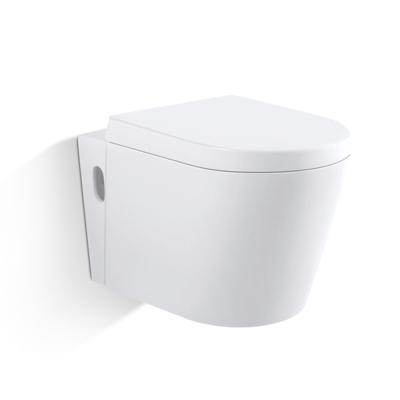 China Double-Flow JOININ Chaozhou Sanitary Ware Washroom Round Ceramic Wall Hung Toilet JYA06 for sale