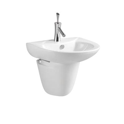 China Modern Hot Sale Sanitary Ware Ceramic Single Hole Bathroom Wall Hung Basin (WB202) for sale