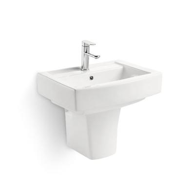 China Luxury Luxury Wash Basins Bathroom Sink Wall Hung Ceramic Wash Basin Wall Mount Sink (WB205) for sale