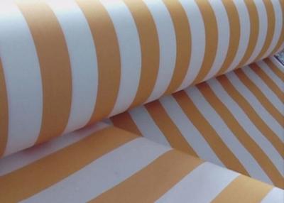 China 100% polyester solution dyed awning fabric, 150 cm width, 300 GSM for sale