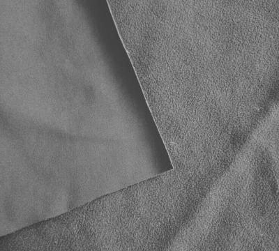 China Polyester four way stretch fabric bonded with polar fleece for sale