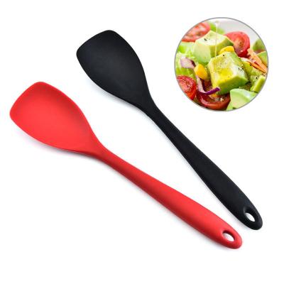 China Sala Scraper Kitchen Utensil High Level Safe Viable Heat Resistant Silicone Spatula Non-Stick Spoon for sale