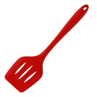 China Non Viable Silicone Stick Cookware Turner Bakeware Fish Spatula For Cooking Fish Pancake Tipping Egg for sale