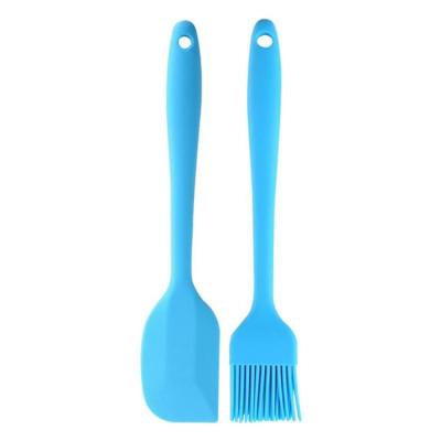 China Durable Heat Resistant Silicone Spatula And Oil Brushes Baking Tools Utensils Scraper for sale