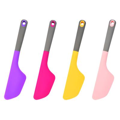 China 2022 New Food Grade Silicone Non-Stick Cream Spatula Viable Mixing Cake Spatula Baking Tools Butter Spatula Custom Set for sale