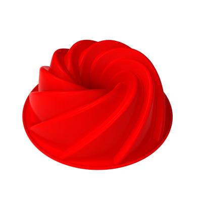 China Oven Silicone Chiffon Cake Pan Microwave Silicone Cake Mold Custom Made Silicone Molds Eco-Friendly Safe Viable Sustainable for sale