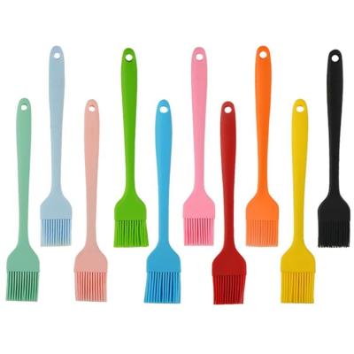 China 21CM Easily Cleaned Heat Resistant Silicone Basting Brushes Oil Brush For BBQ Baking Pastry Kitchen Utensil for sale