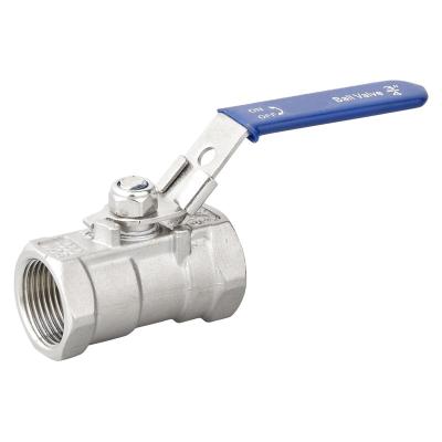 China Industrial DN15 - DN100 Pressure 1000wog Steel Ball Valve Stainless Carbon Threaded Ball Valve 1 Piece Ball Valve for sale