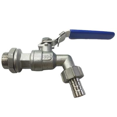 China Ss316 Bathroom Kitchen Bspt Stainless Steel Industrial Water Faucet Valve for sale