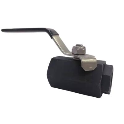 China A105 Carbon Steel 2000WOG 2PC Industrial Hex Bar Union Body Threaded Ball Valve for sale