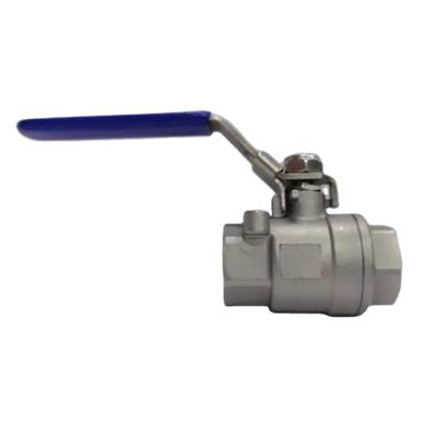 China Stainless Steel 2000WOG / 2000PSI Industrial Carbon Steel 2PC NPT Threaded Ball Valve for sale