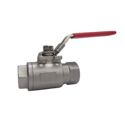 China 3000WOG / 6000WOG High Pressure 2PC Industrial Stainless Steel Threaded Ball Valve for sale