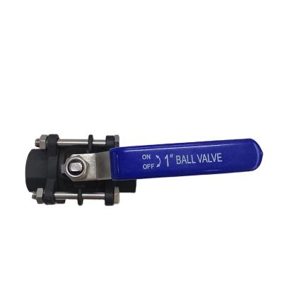 China Carbon Steel 3PC 1000WOG Industrial Ball Valve , BSP/BSPT/NPT Thread Ball Valve for sale