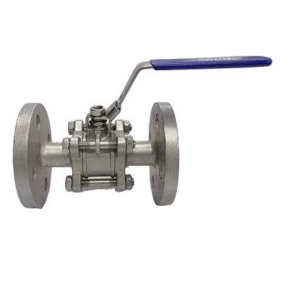 China Flanged ball valve by industrial factory direct high temperature resistant3PC manual for sale