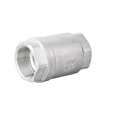 China Industrial Inside Threaded 304 Stainless Steel Vertical Lift Check Valve Non Return Check Valve for sale