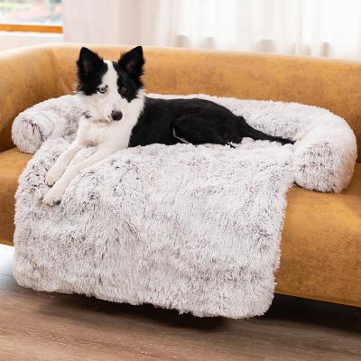 China Viable Nest Gray Pet Sofa Large Top Stowing Universal Dog Cat Bed Elegant Wholesale Price Pet Bed for sale