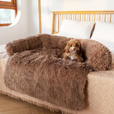 China Durable Popular Right Angle Sofa Soft And Comfortable Pet Bed Plush Removable And Washable Kennel for sale