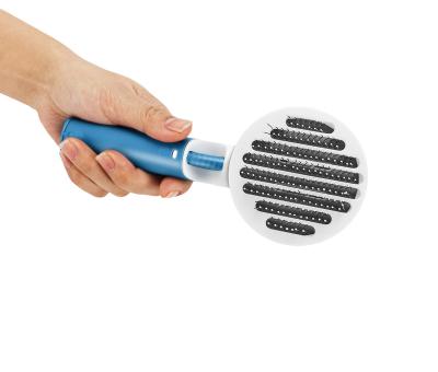 China Viable Lightweight Dematting Deshedding Tool Pet Hair Remover Cleaning Sticky Grooming Brush For Dogs for sale