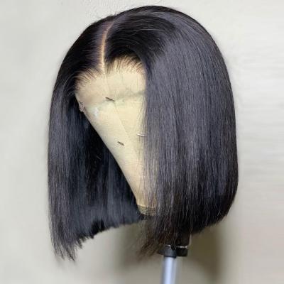 China Wholesale Straight Unprocessed Virgin Mink Hair 100% Brazilian Raw Virgin Bob Hair Wigs 100% Bob Hair Wigs For Black Women for sale