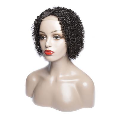 China 100% Raw Unprocessed Virgin Human Hair Curly Bob Closure Lace Frontal Virgin Hair Wig Vendor For Black Women for sale