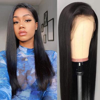 China Water Wave 100% Virgin Straight Human Hair 30 Inches 13x4 Human Hair Frontal Wigs Wholesale Frontal Wigs for sale