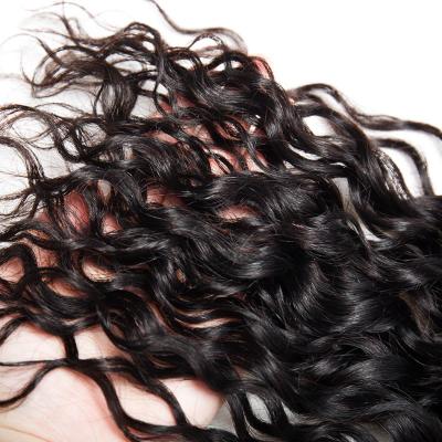 China Brazilian Raw Water Wave Hair Bundles Frontal and Bundles Wholesale Virgin Water Wave Hair Bundles for sale