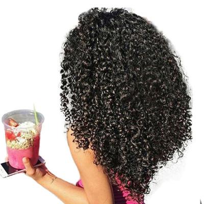 China Double Curly Hair Vendors Afro Kinky Curly Drawn Superb Raw Raw Peruvian Human Hair Weave Bundles for sale