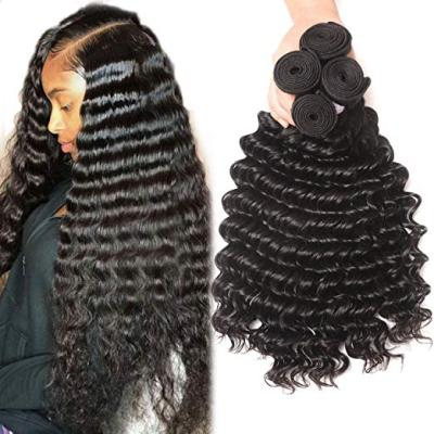 China Deep Wave Deep Wave Weave Hair Hair Wholesale Vendors Line Mini Virgin Brazilian Hair Bundles 36 38 40 50 Inches for sale