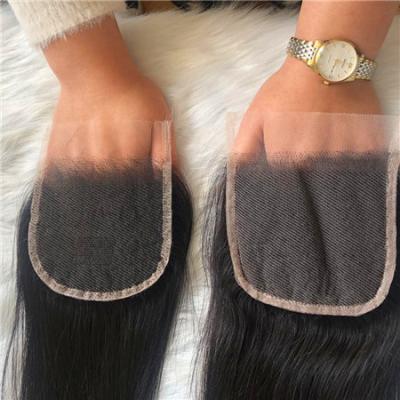 China 100% Virgin Hair New Design Hd Silk Lace Bone Closure Human Hair 18 Inch Raw Unprocessed Straight Virgin Brazilian Sheer 6x6 Lace Frontal Closure for sale