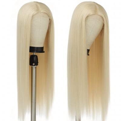 China FDX 613 Straight Raw Virgin Cuticle Aligned Straight Lace Front Wig Brazilian Hair For Black Women for sale