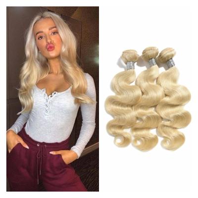 China Wholesale body wave FDX 613 blonde bodywave weaves peruvian bundles and brazilian hair extension with closure for sale