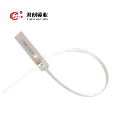 China JCPS600 Self locking disposable plastic strap lock seal bank safety plastic seal for sale