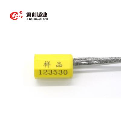 China JCCS106 plastic cable lock seal galvanized steel wire seal steel security cable wire seals numbered for sale