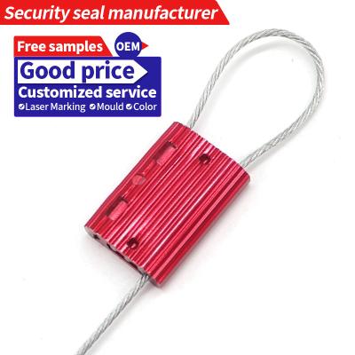 China JCCS004 tamper proof cable seal wire cable seal aluminum alloy safety cable seal for sale